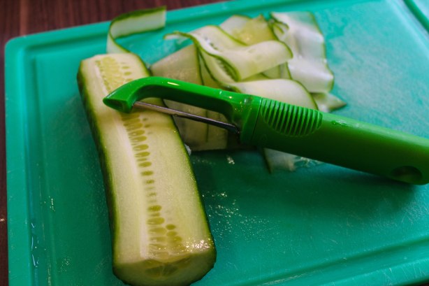 shaved cucumber